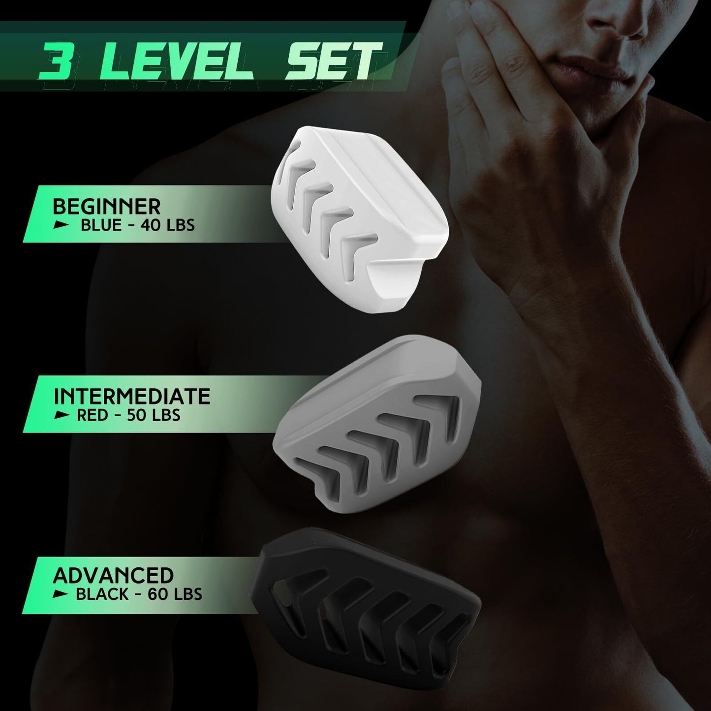 Jaw Trainer-Jaw Exerciser for Men & Women|3Resista